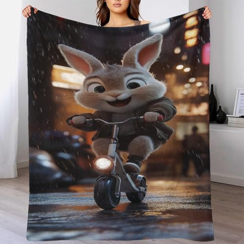 Couverture lit microfibre chaude lapin grand plaid canapé - 6