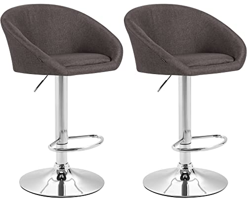 Set 2x Taburetes de Bar Miami V2 en Tela