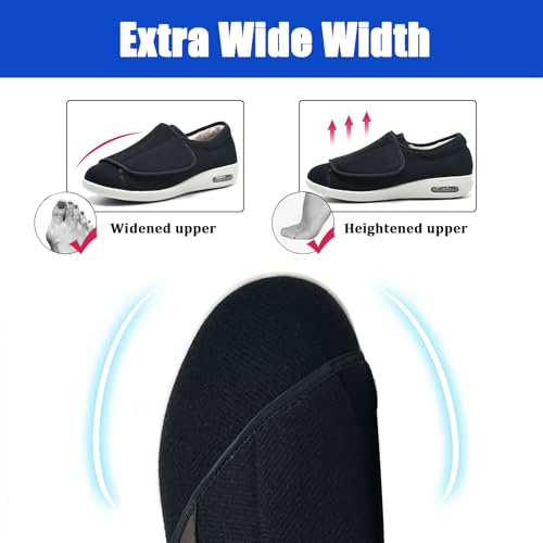 Zapatos ortopédicos para personas mayores con cierre ajustable y espuma viscoelástica A9255 6