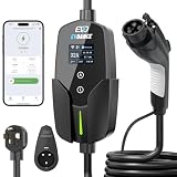 EVDANCE Level 2 EV Charger, 32A 7.68kW Portable Electric Vehicle Charging Station, 25FT Cable, APP Control, Delay Time & Adjustable Current, Fast Home EV Charger Compatible with All J1772 EVs