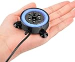 NICREW Aquarium Volcano Ornament Kit, Bubbler Decorations for Fish Tank, Aquarium Bubbling with Multi-Color LEDs