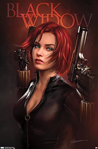 Trends International Marvel Comics - Black Widow - Two Guns Wall Poster, 22.375" x 34", Premium Unframed Version