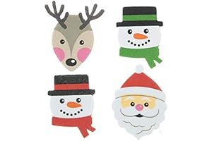 180 Piece Christmas Friends Foam Stickers