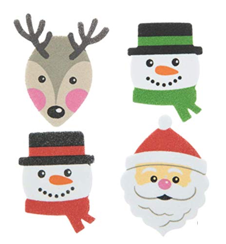 Autocollants mousse Noël 180 pièces pour décorer sans colle les calendriers Avent