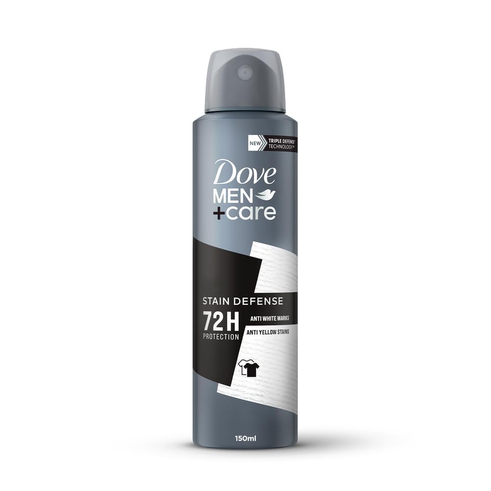 Dove Men+Care Invisible Dry Spray Antiperspirant Deodorant, Up To 48 Hrs Protection From Sweat & Odour, Instantly Dry Soothes & Moisturises Skin, Long-Lasting Subtle Scent, 150Ml.