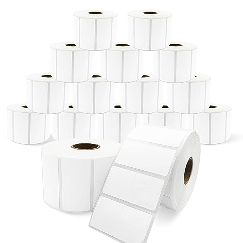 Compatible Thermal Labels Replacement for Zebra (【2" x 1"】 16 Rolls/20800Labels)