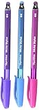 Paper Mate InkJoy 100 Stick Stylus Ballpoint Pens, 1.0 mm, Assorted, 3 per Pack