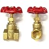 Valve 1/2 3/4 1 2 3 4 Brass Gate Valve Switch Valve Water Valve Internal Thread Steam Valve(1.5 Inch)