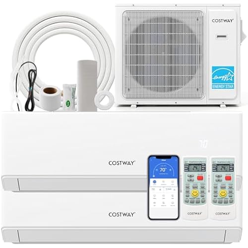 COSTWAY 36k Dual 2 Zone Mini Split Air Conditioner