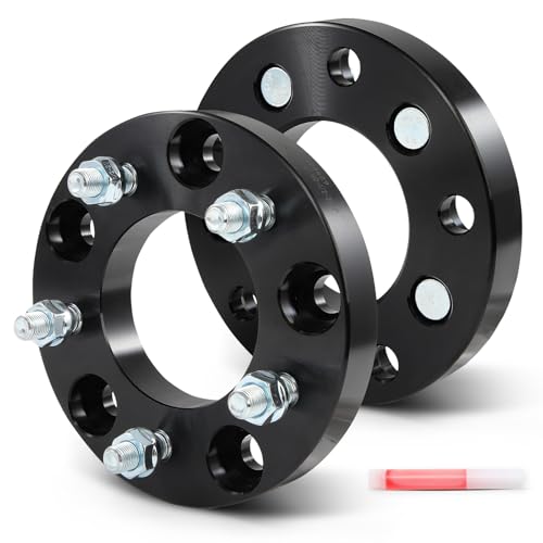SCITOO 2Pcs 5x5.5 to 5x5 Wheel Adapters 1 Bore 87.1mm Studs 1/2 5Lug Wheel Spacers Fit for Dodge D150 1990-1993 for Dodge Ram 1500 1994-2001 for Dodge Ramcharger 1979-1983