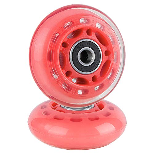 Aowesm 64Mm Inline Skate Wheels W/Bearings Abec-9 For Blades Roller Skates, Pelican Storm Case, Roller Board Bag, Carry-On Luggage Suitcase, Water Rower Seat, Steady Rest Wood Lathe (4 Pack) (Red) #TOP1