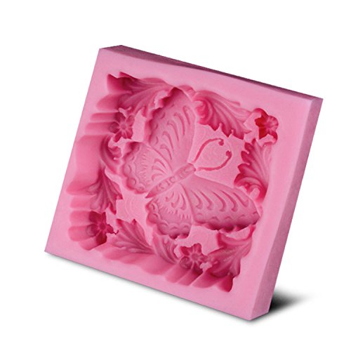 BAKER DEPOT Butterfly Soft Silicone Mold for Soap Handmade Soap Molds Fondant Mold