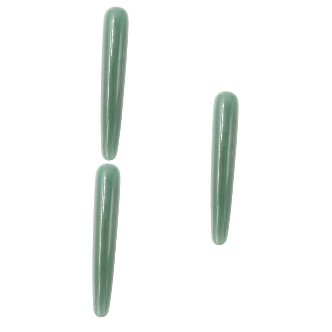Beaupretty 3piezas Rodillo Facial De Jade Antienvejecimiento Herramienta De Masaje Para Hinchazón Enrojecimiento Para Cuidado Facial y Relajación