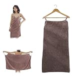 DapKuj Bathtee - Ultra Soft Wearable Bath Towel, Coral Velvet Absorbent Women's Sling Thickened Bath
