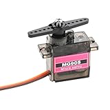gohantee Servomotor Metall Zahnräder 8 PCS RC 9G Micro Servo 180 Grad Mini Micro Servo Motor für Hand/RC Robot Arm/Gehen Hubschrauber Boot Flugzeug Helikopter Auto Fahrzeugmodelle Steuerung mit Kabel