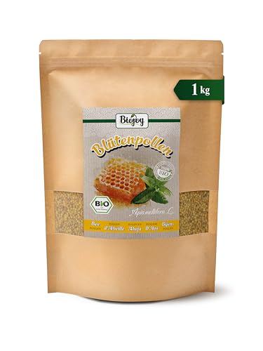 Biojoy Polen de Abeja Ecológico (1 kg), Polen de Flores en Gránulos, Natural, Ideal para Comer