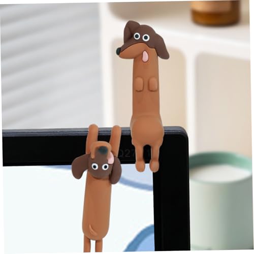 Figurines de teckel mignonnes pour décorer votre écran d'ordinateur au bureau - 6