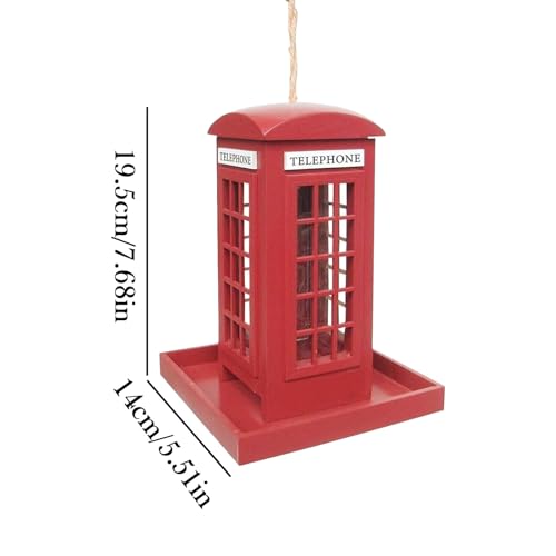 Maison d'alimentation pour oiseaux en bois de qualité, cabine décorative de jardin - 7
