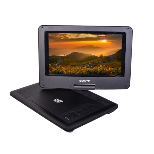 Lecteur DVD portable Groov-e 10,1" avec écran pivotant noir