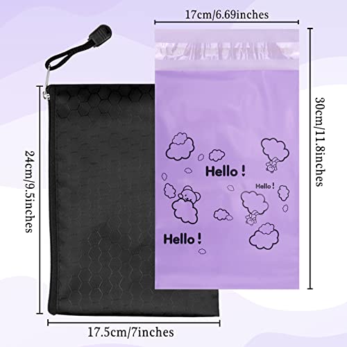 Image of Sanitary Disposal Bags Pack of 200,Sanitary Pad Disposal Bags 7x12inches Purple Opaque Feminine Hygiene Disposal Bags with Storage Bag Sanitary Trash Bags for Tampons,Sanitary Liners
