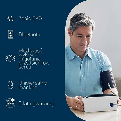 OMRON Complete Ciśnieniomierz Naramienny i Monitor EKG, 22-42 cm | Inteligentne Urządzenie Mierzące Ciśnienie Krwi i Mon