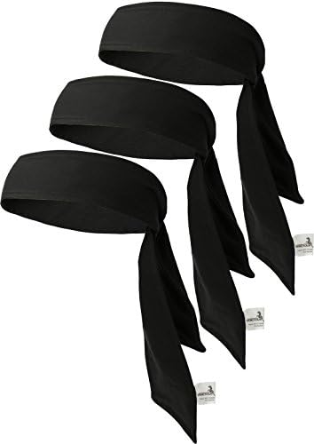 VANCROWN Head Tie Tennis Tie Hairband 3PCS & 6PCS Sweatbands Headbands Wristbands Head Wrap