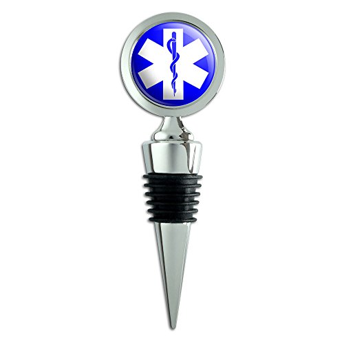 Star of Life Medical Health EMT RN MD Wine Bottle Stopper