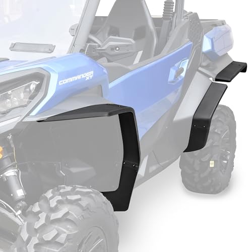 Image of SAUTVS XXL Wider Fender Flares for Can-Am Commander, Front Rear Extended Mud Flaps Mud Guards Extension for Can Am Commander 700 1000R MAX 2021-2026 Accessories (Replace #715006814)