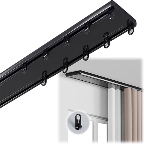 Riel doble para techo de aluminio para separar ambientes en salones 2