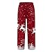 WENKOMG1 Christmas Pajama Pants Matching - Sleep Lounge Bottoms Soft Comfy Sleepwear with Pockets Pajamas Bottoms Cooling Knit Fashion Men Clothes Pijamas Navidenas (M - Wine)