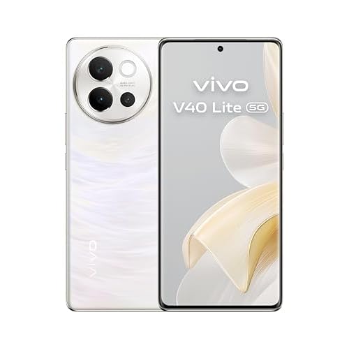 VIVO V40 Lite 5G Smartphone, 8 GB + 256 GB, 6.78” Pantalla Curva AMOLED 120Hz FHD+, Cámara Triple 50 MP+8 MP+2 MP, Aura Light, 44 W Flashcharge, IP64, Dual SIM, e-SIM, NFC