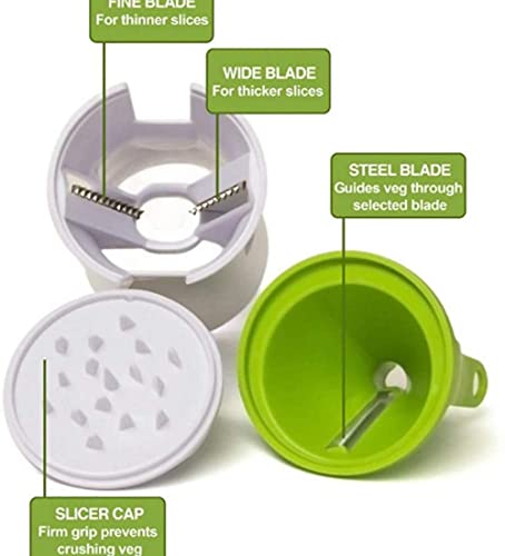 Groentesnijder Keuken Handmatige Rasp Snijmachine Roestvrijstalen mes Gemakkelijk en snel te snijden, voor wortelen… - Image 6