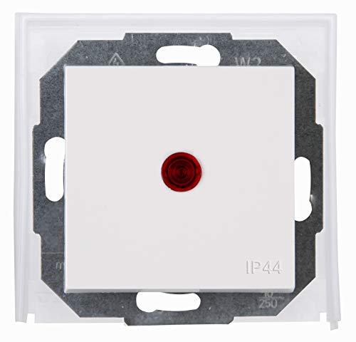 Kopp Pure White Athenis Flush-Mounted Wet Room Change/Control Switch, 699429081