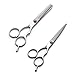 Produktbild Haarscheren Friseurscheren Set, 2 Stück Professionelle Friseur schere aus Edelstahl Zahnschere und Flachschere Perfekter Effilierschere