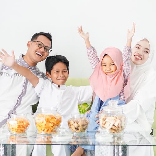 Cozypower 4 Pcs Hijab Muslim for Girls Kids Head Scarf Shawls Neck Wrap Kids Headscarf Turban Ready to Wear Easy Instant4