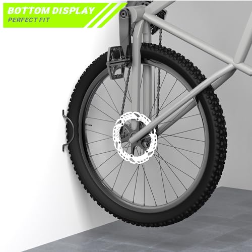 Suporte de parede giratório para bicicleta, suporte vertical para garagem, gancho de parede para bic