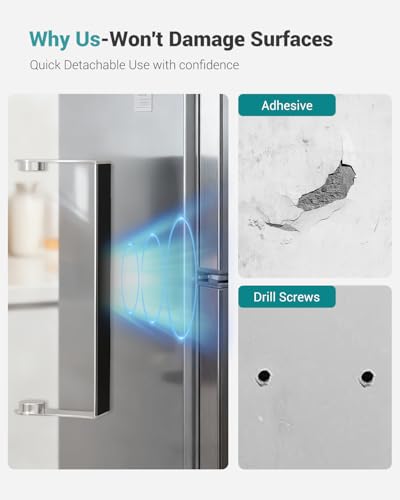 Image of PAROTO Magnetic Paper Towel Holder for Fridge, Silver Paper Towel Holder for Kitchen, Strong Magnet for Refrigerator, RV, Garage, BBQ, No Drilling, Kitchen & Bathroom Organizers and Storage