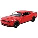 2018 Dodge Challenger SRT Hellcat Widebody Red 1/24 Diecast Model Car by Motormax 79350