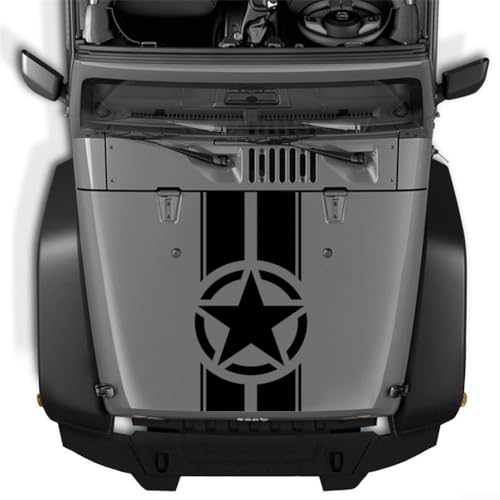 FUANA Adesivo a strisce per cofano auto da corsa per