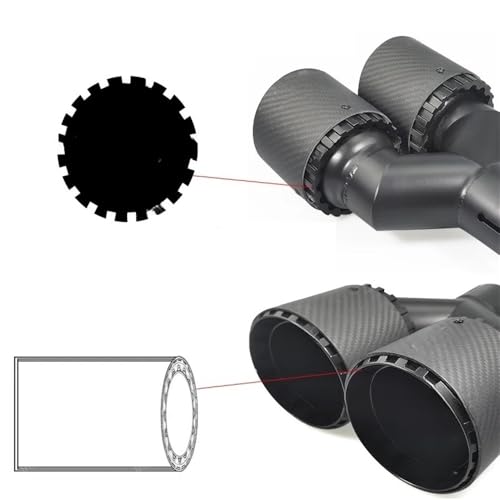 Embout d'échappement double sortie universel pour buse de silencieux auto - 5