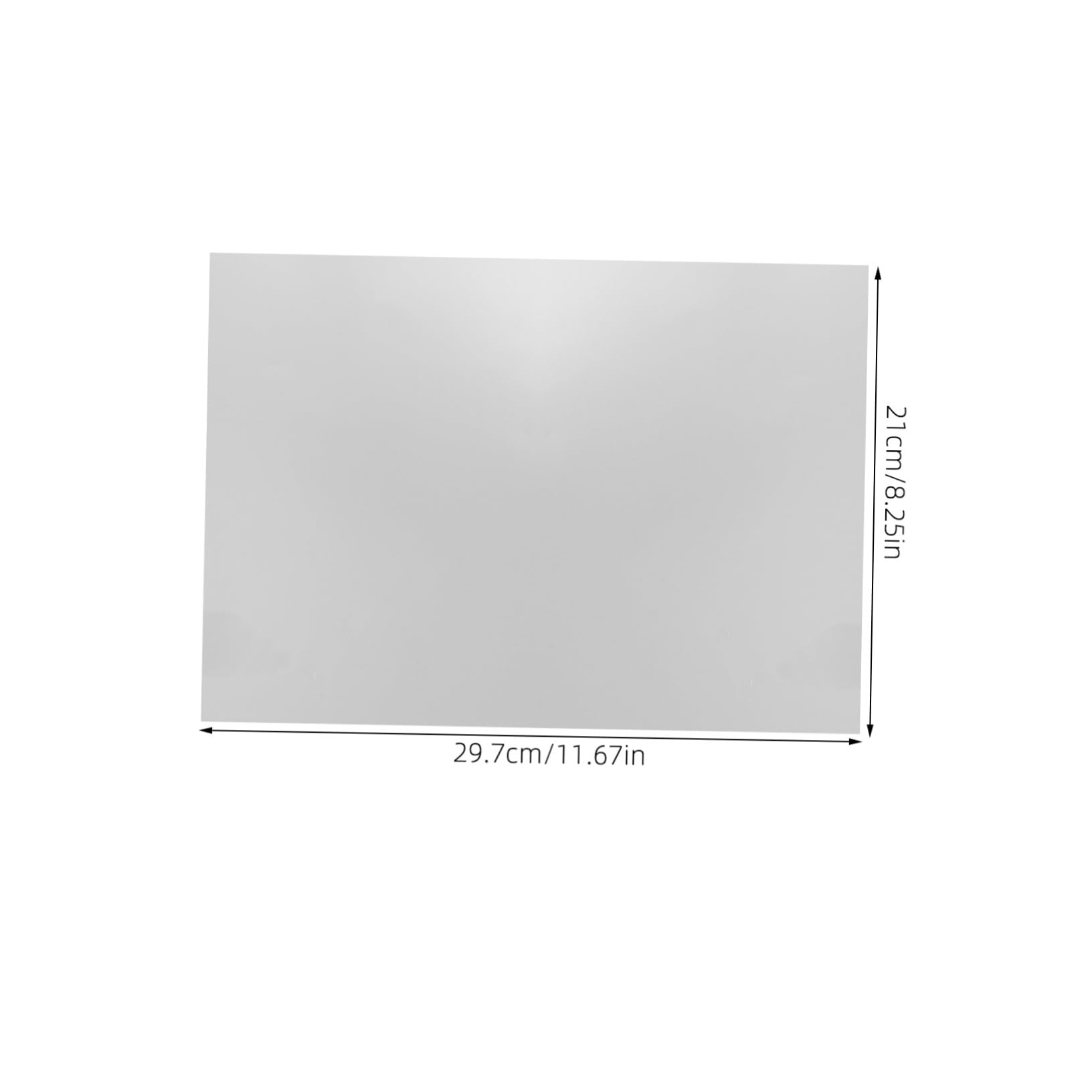 Hemoton Flexible Mirror for Crafts Safe Lightweight High Clarity Adhesive Mirror Film for Kindergarten Decor Nursery Wall Art and Home Experiments