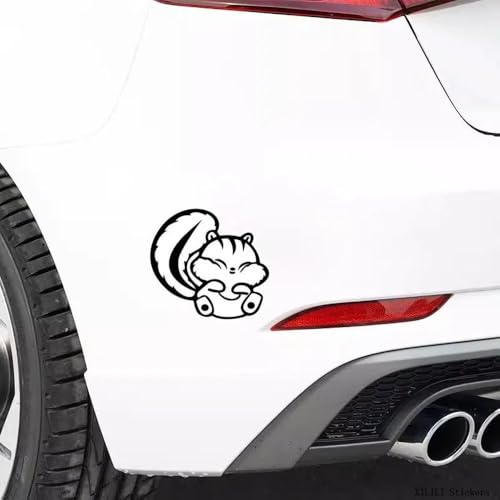 Autocollant écureuil imperméable en vinyle de qualité pour pc portable