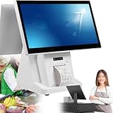 dual monitor xp ☀️【CHOISISSEZ ENTRE UN ÉCRAN SIMPLE OU DOUBLE】Sur le modèle à double écran, l'écran secondaire de cette caisse intelligente peut afficher des publicités en plein écran sous forme de carrousel pour vos promotions en magasin, contribuant ainsi à attirer les clients et à augmenter vos taux de conversion. Il peut également être divisé pour afficher simultanément les détails de la commande sur une moitié et des publicités sur l'autre.
