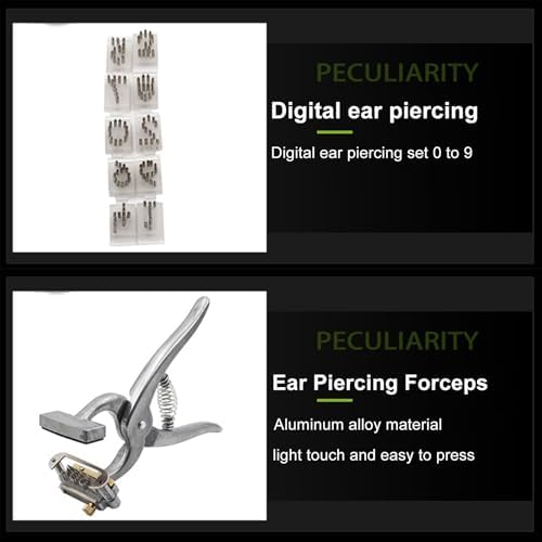 Portable Animal Ear Tag Pliers - Durable Aluminum Alloy Marking Tool Kit for Livestock Identification - Essential Veterinary Farm Equipment