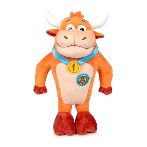 Grand Prix - Peluche Vaquilla María Fernanda de 20 cm, Personaje del Programa de Televisión Grand Prix, Idea de Regalo, Juguete Oficial, Apto para Todas Las Edades, Famosa (760024282)