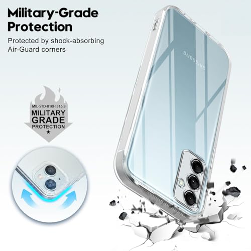 Image of Jkobi Back Case Cover for Samsung Galaxy M14 5G (Silicone Clear Shockproof Case with Camera Protection | Flexible and Soft)