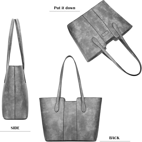 Image of ToLFE Tote Bags for Women Purses and Handbags Top Handle Satchel PU Leather Shoulder Hobo Bags | Top Handle