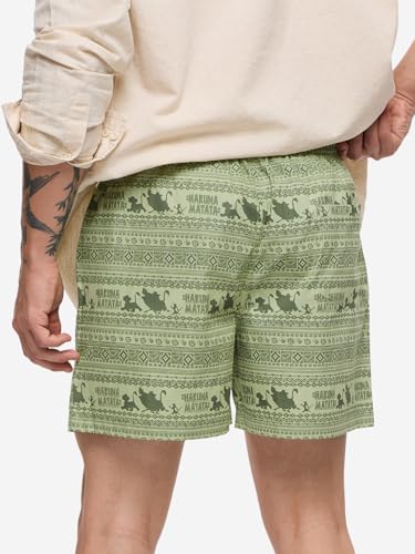 Image of The Souled Store Official Stranger Things: Hawkins Mens and Boys Regular fit Graphic Printed Cotton Green Color Men Boxer Shorts