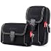 Handy Smartphonetasche, Multifunktional Bauchtasche Tasche Beutel für Camping Wandern Radfahren, Geeignet für Telefone bis zu 6,5 Zoll (2 Stück Schwarz)
