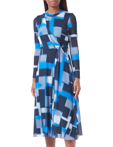 GERRY WEBER 280026-35022 Vestido, Azul Print, 38 para Mujer